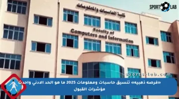 «فرصة ذهبية» تنسيق حاسبات ومعلومات 2025 ما هو الحد الأدنى وأحدث مؤشرات القبول